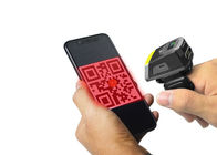 उच्च गुणवत्ता वाले वायरलेस फिंगर रिंग बारकोड रीडर QR कोड स्कैनर स्मार्ट फोन / पीसी / पीडीए के साथ काम करता है